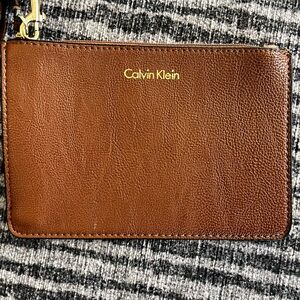 Calvin Klein Brown Wristlet